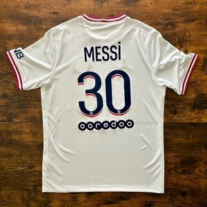 🇫🇷 Paris Saint-Germain 2021/22 Fourth Soccer Jersey – Messi 30